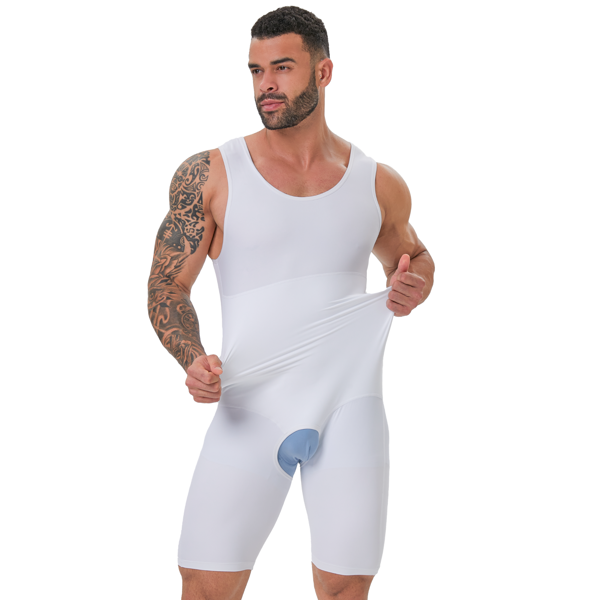 Men's Double Layer Tummy Contr - Shapewear Bodysuit Firm incelemesi ve fiyatı