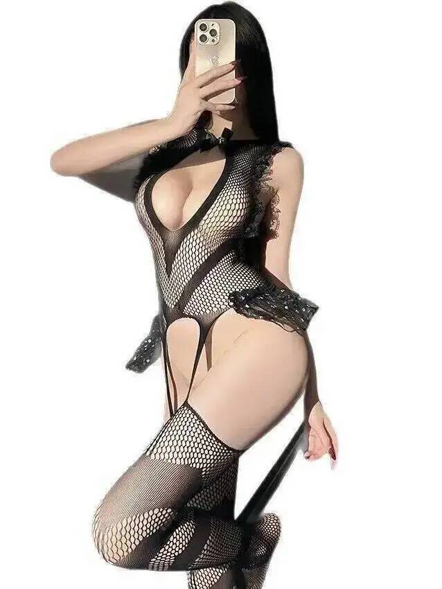 Sexy Lace Trim Fishing Net Bod - Bodystocking Fishnet incelemesi ve fiyatı