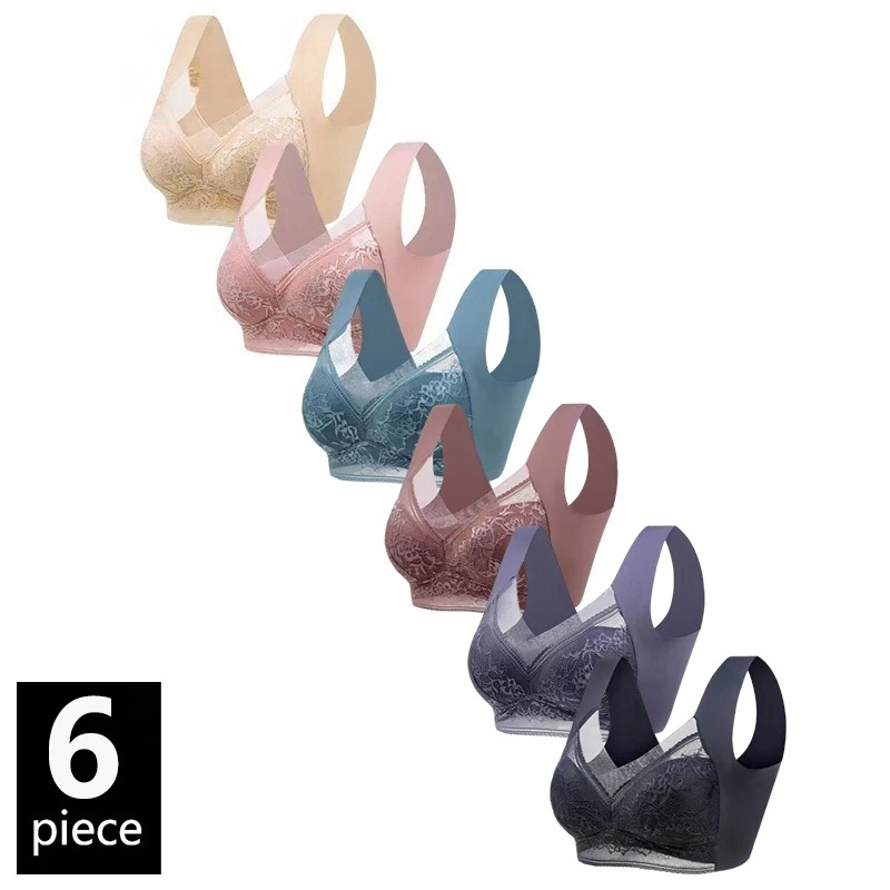 6PCS Women Wireless Push Up Br - Push Up Bra Padded incelemesi ve fiyatı