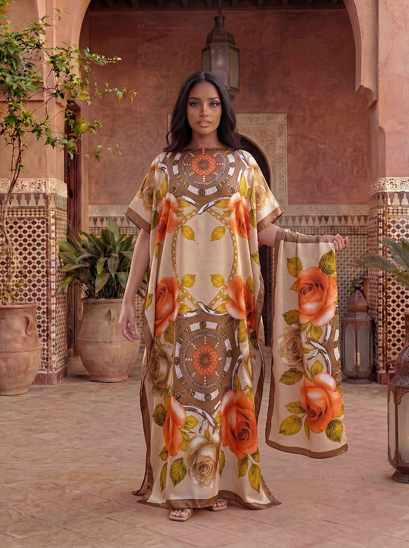 New Style Long Loose Silk Blen - Robe Silk Women incelemesi ve fiyatı