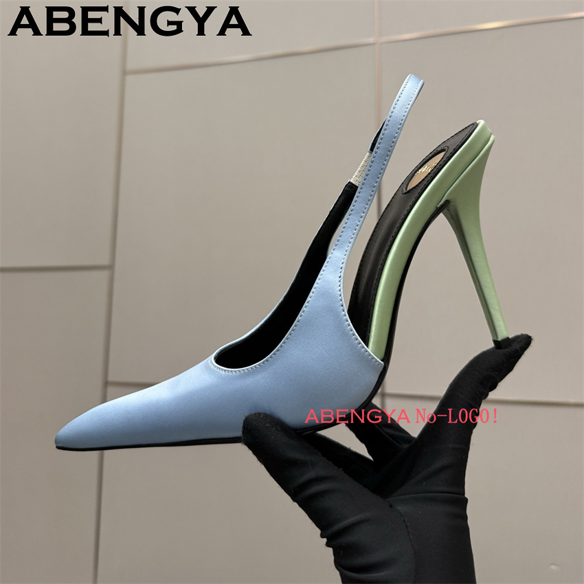 Multi-color Satin Pointy Toe T - Slip Dress Satin incelemesi ve fiyatı