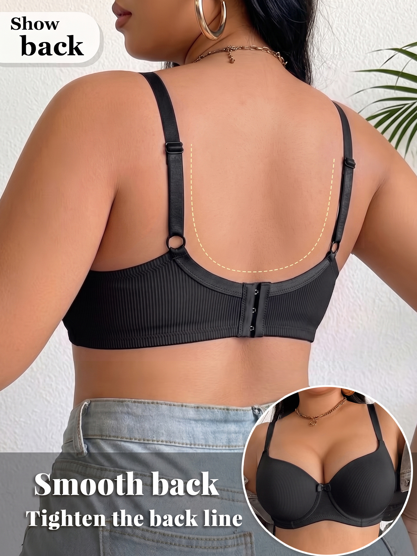 Plus Size Anti-Sagging Women B - Push Up Bra Padded incelemesi ve fiyatı