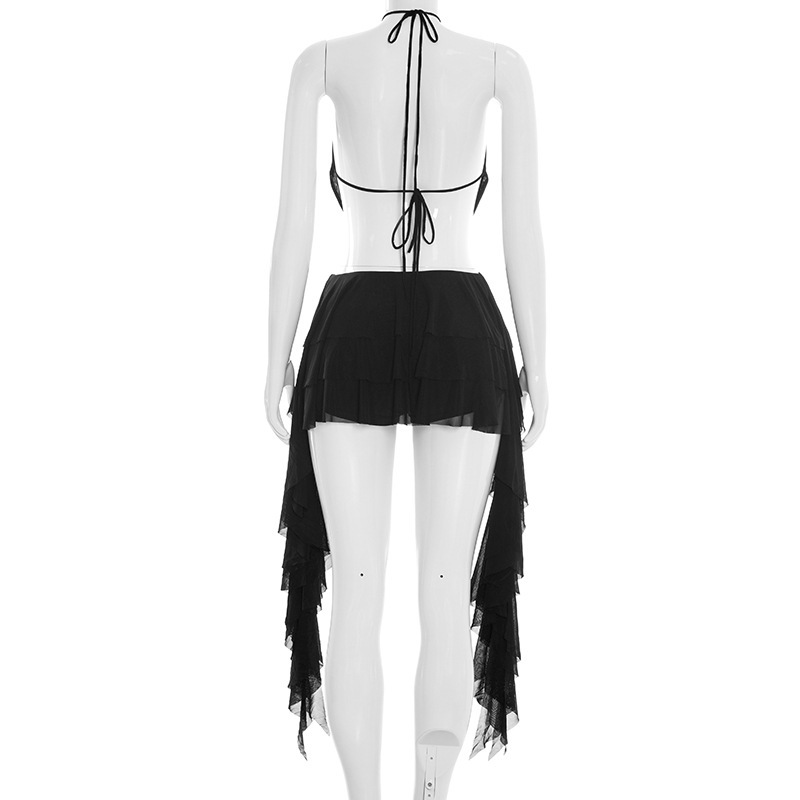 Women Sexy Solid Mesh 2 Piece  - Cami Top Lace incelemesi ve fiyatı