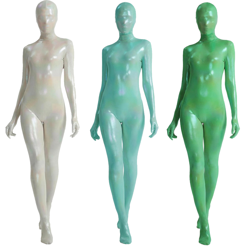 Women Shiny Gradient Zentai Bo - Shapewear Bodysuit Firm incelemesi ve fiyatı