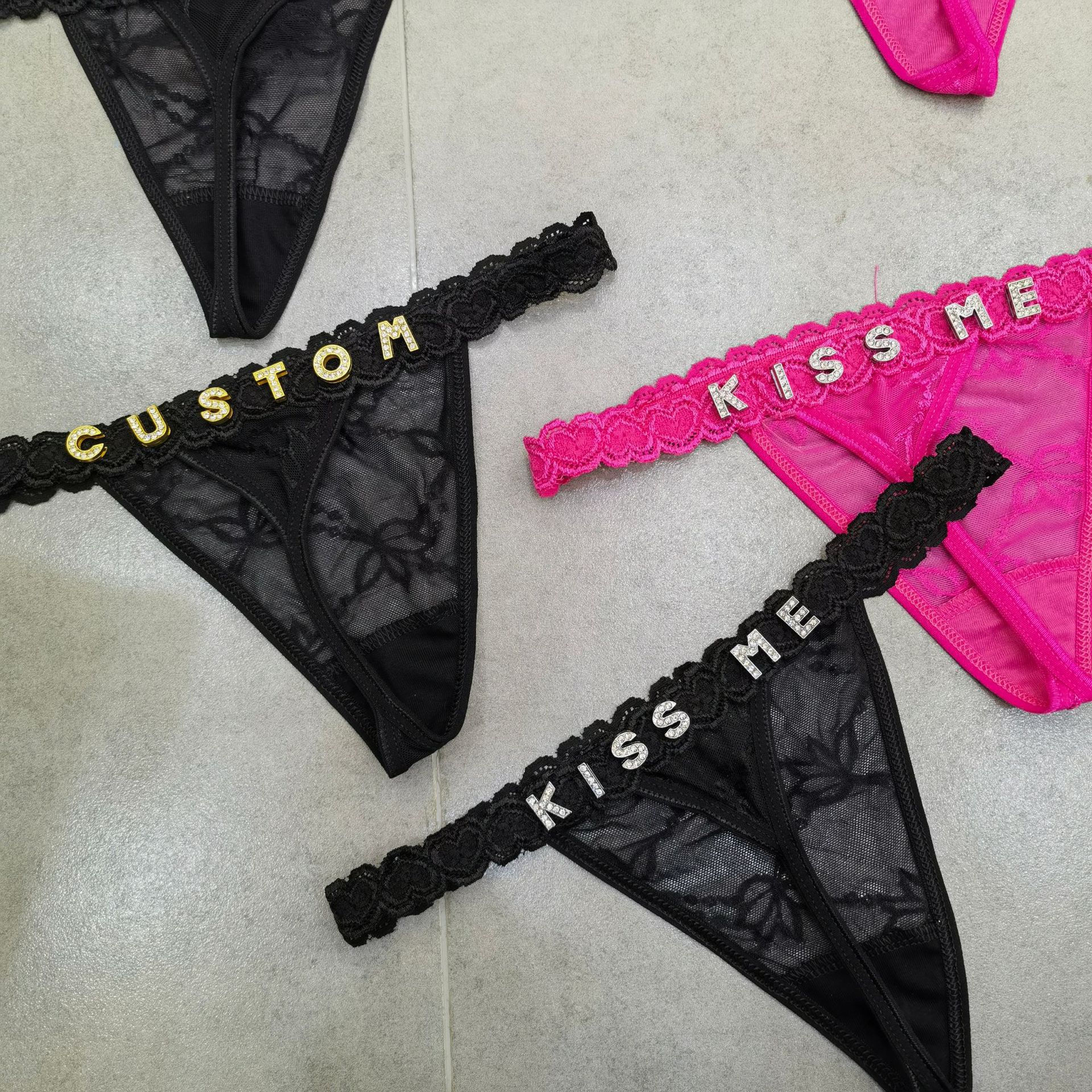 Customize Thongs Crystal Name  - Thong Bikini Women incelemesi ve fiyatı