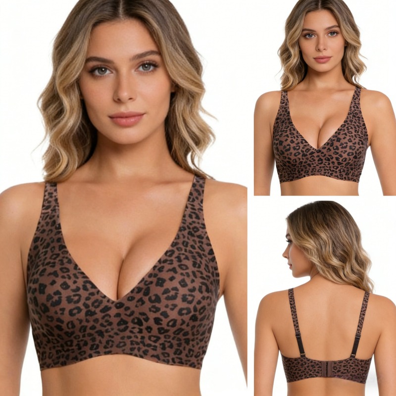 Leopard Print Wireless Jelly S - Seamless Underwear Women incelemesi ve fiyatı