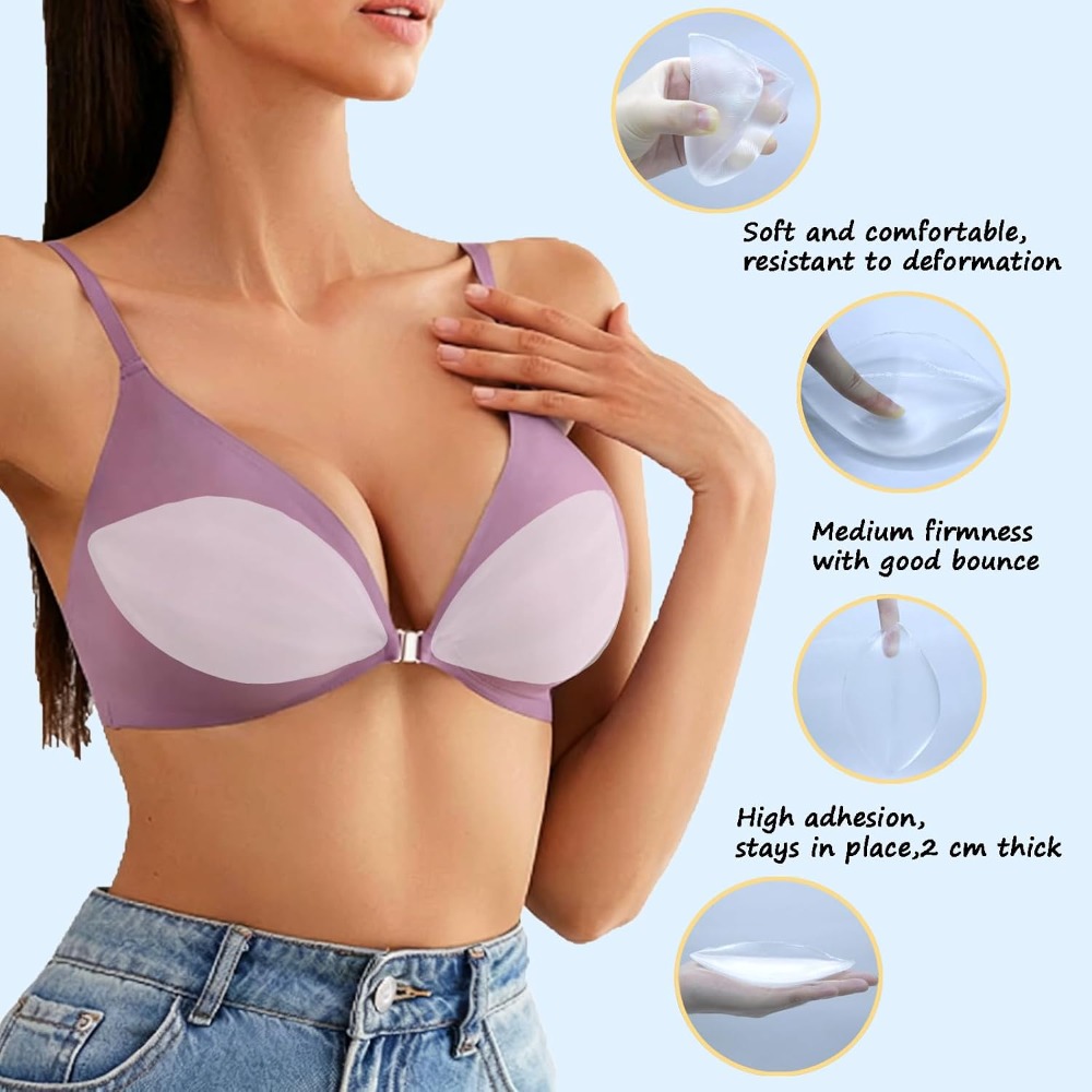 Adhesive Silicone Bra Inserts  - Push Up Bra Padded incelemesi ve fiyatı
