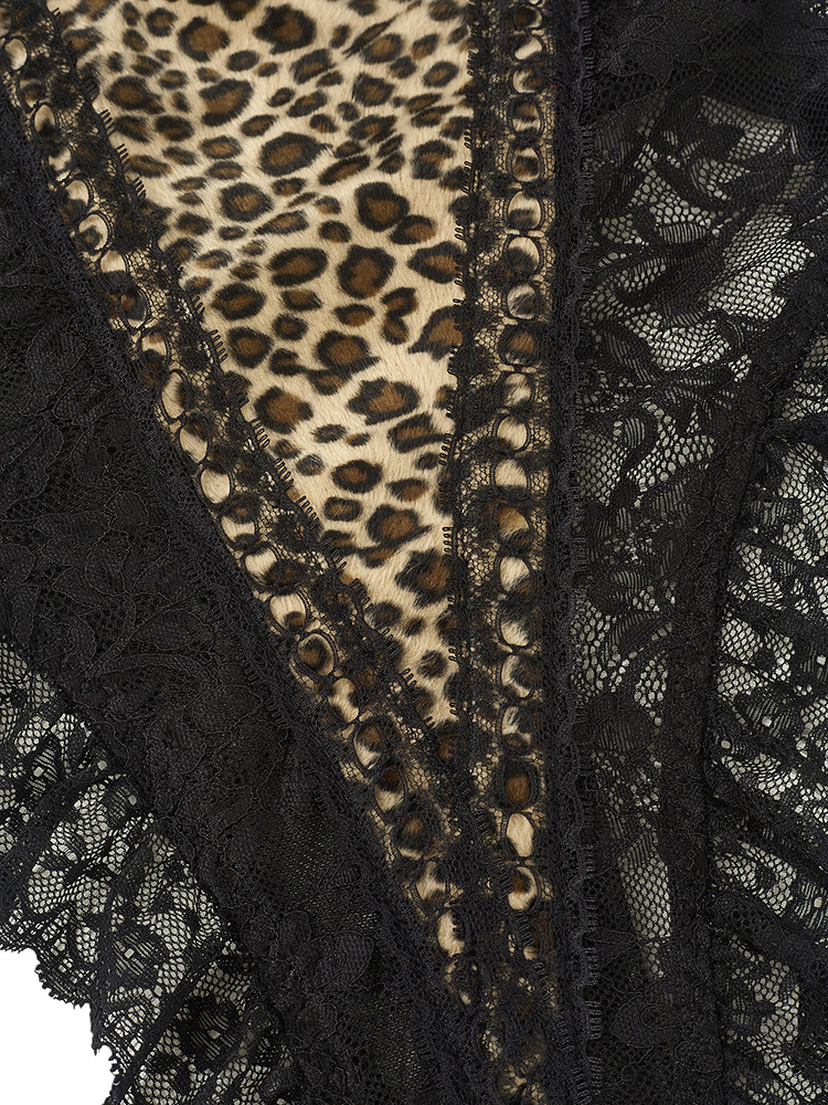 Sexy Lace Leopard Pattern Body - Shapewear Bodysuit Firm incelemesi ve fiyatı