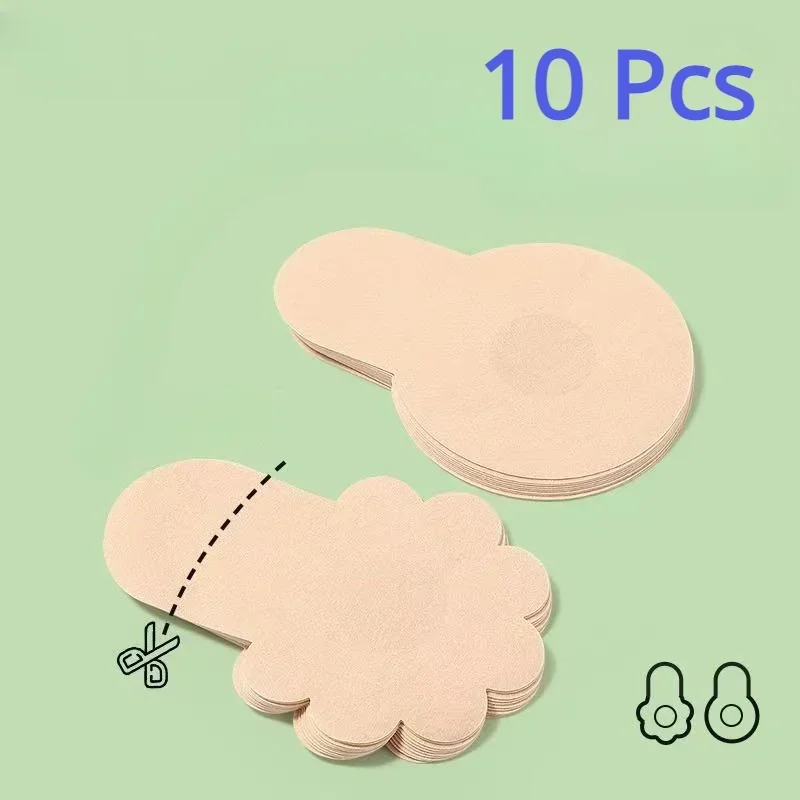 10pcs Women's Invisible Breast - Nipple Cover Pasties incelemesi ve fiyatı
