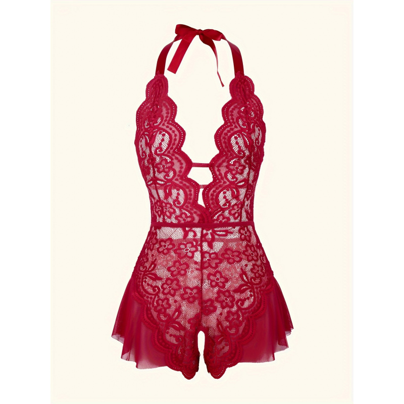 Charming Lace Mesh Teddy, Scal - Lace Teddy Lingerie incelemesi ve fiyatı
