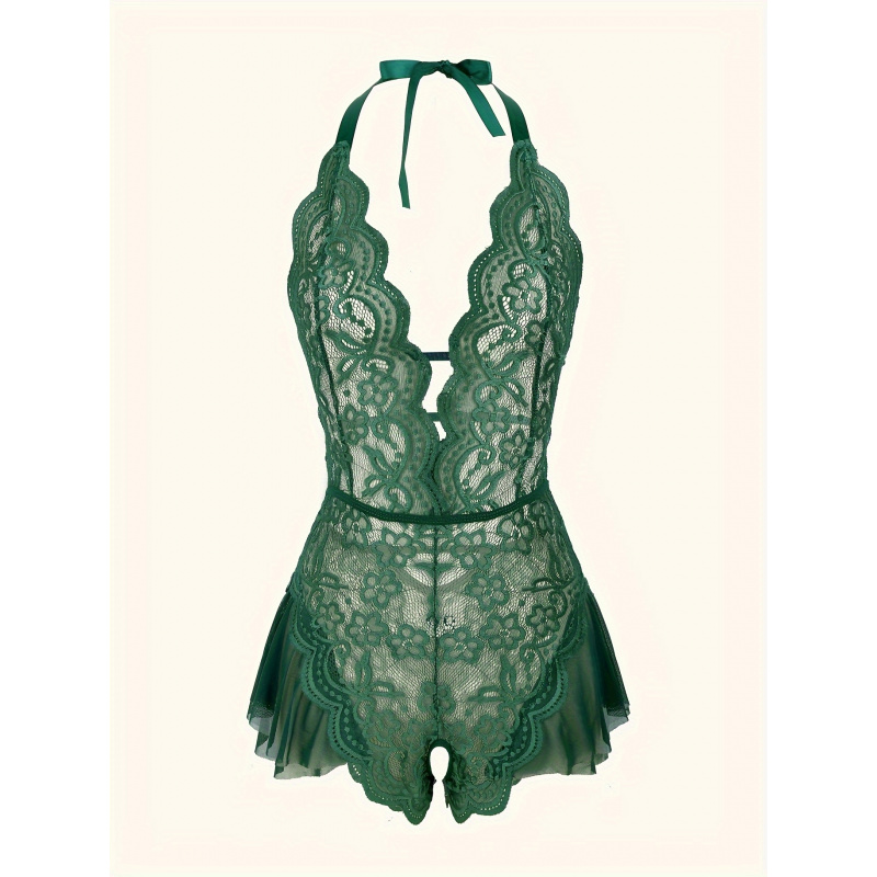 Charming Lace Mesh Teddy, Scal - Lace Teddy Lingerie incelemesi ve fiyatı