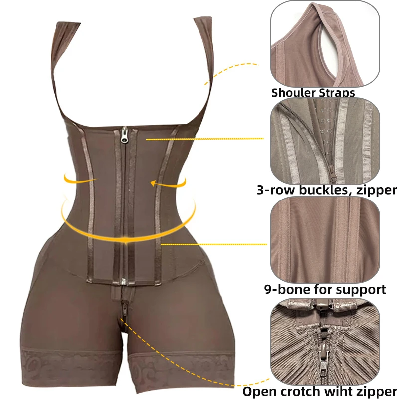 Body Shaper Women Colombian Fa - Shapewear Bodysuit Firm incelemesi ve fiyatı