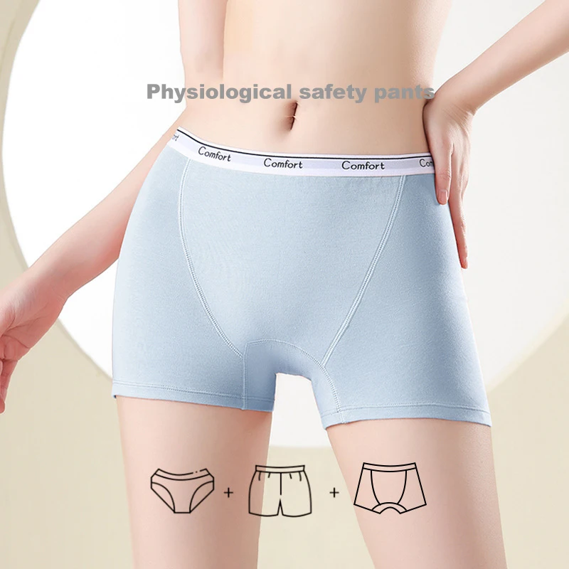 1pcs Cotton Women's Menstrual  - Boyshort Underwear incelemesi ve fiyatı