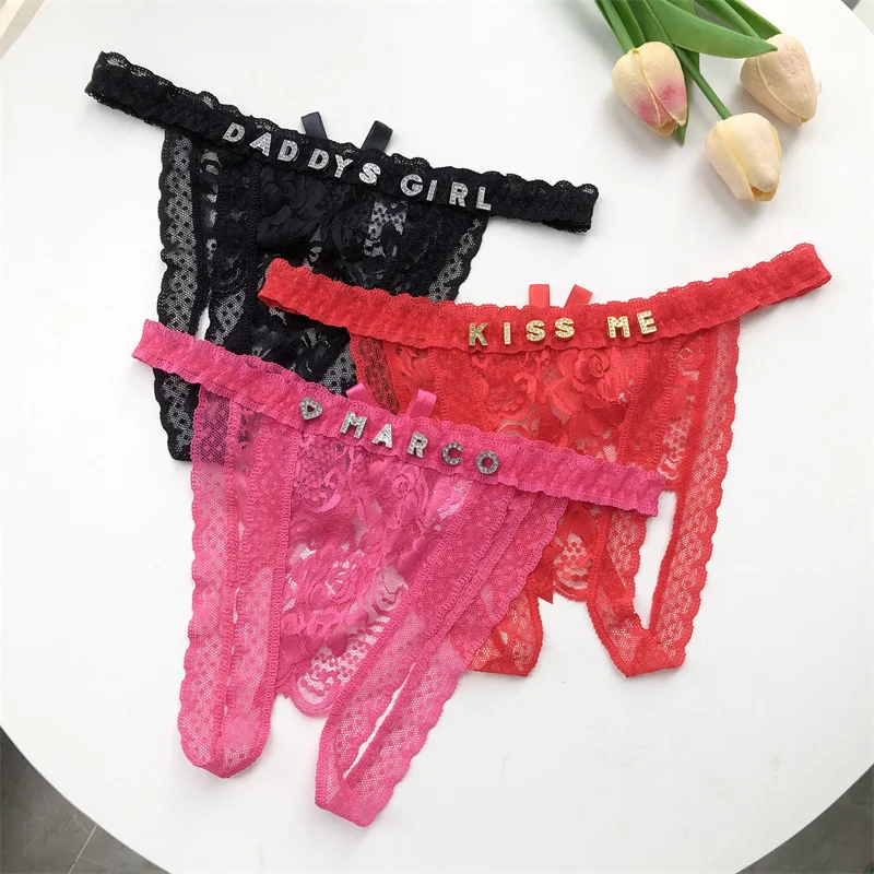 Customized Crystal Name Letter - Thong Bikini Women incelemesi ve fiyatı