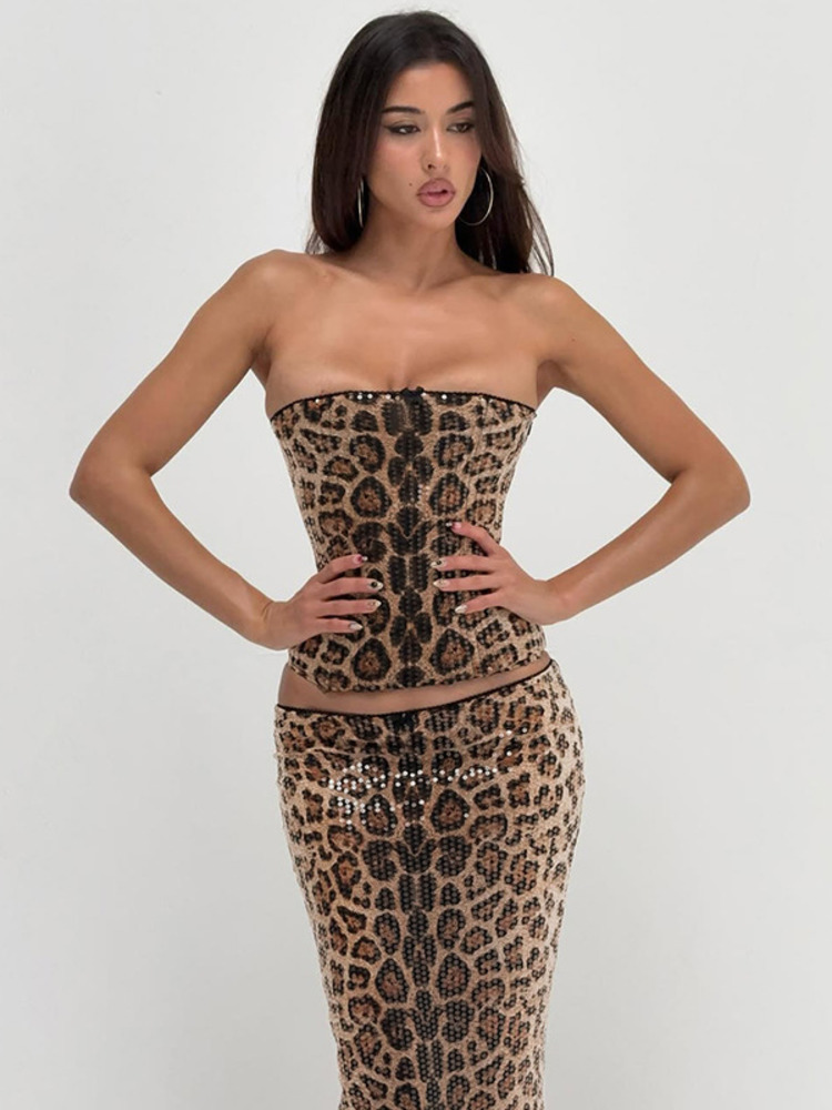 Mozision Sparkle Leopard Print - Strapless Bra Backless incelemesi ve fiyatı