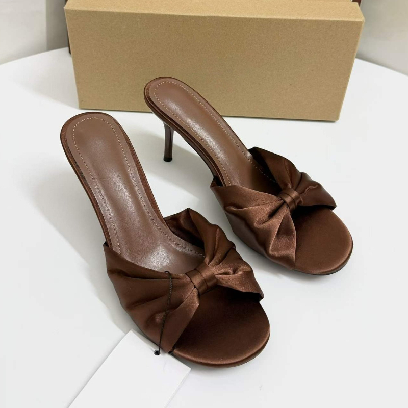 Satin Bow Mules High Heels For - Slip Dress Satin incelemesi ve fiyatı
