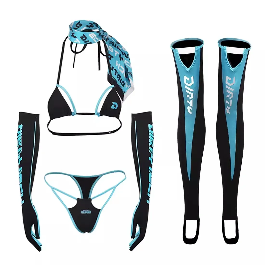 Women Sexy 5 Pieces Bikini Set - Thong Bikini Women incelemesi ve fiyatı