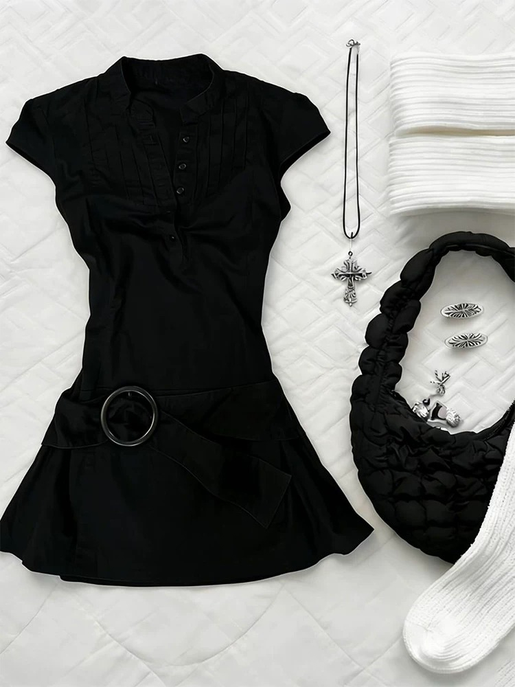 Vintage Style Black Slim Fit P - Corset Waist Cinch incelemesi ve fiyatı