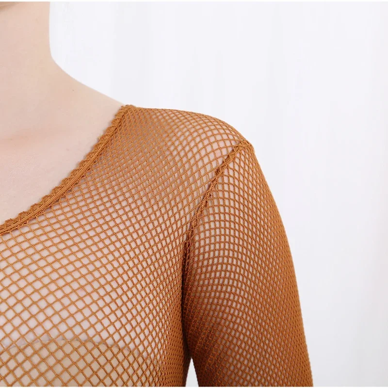 Latin Dance Full Body Jumpsuit - Bodystocking Fishnet incelemesi ve fiyatı