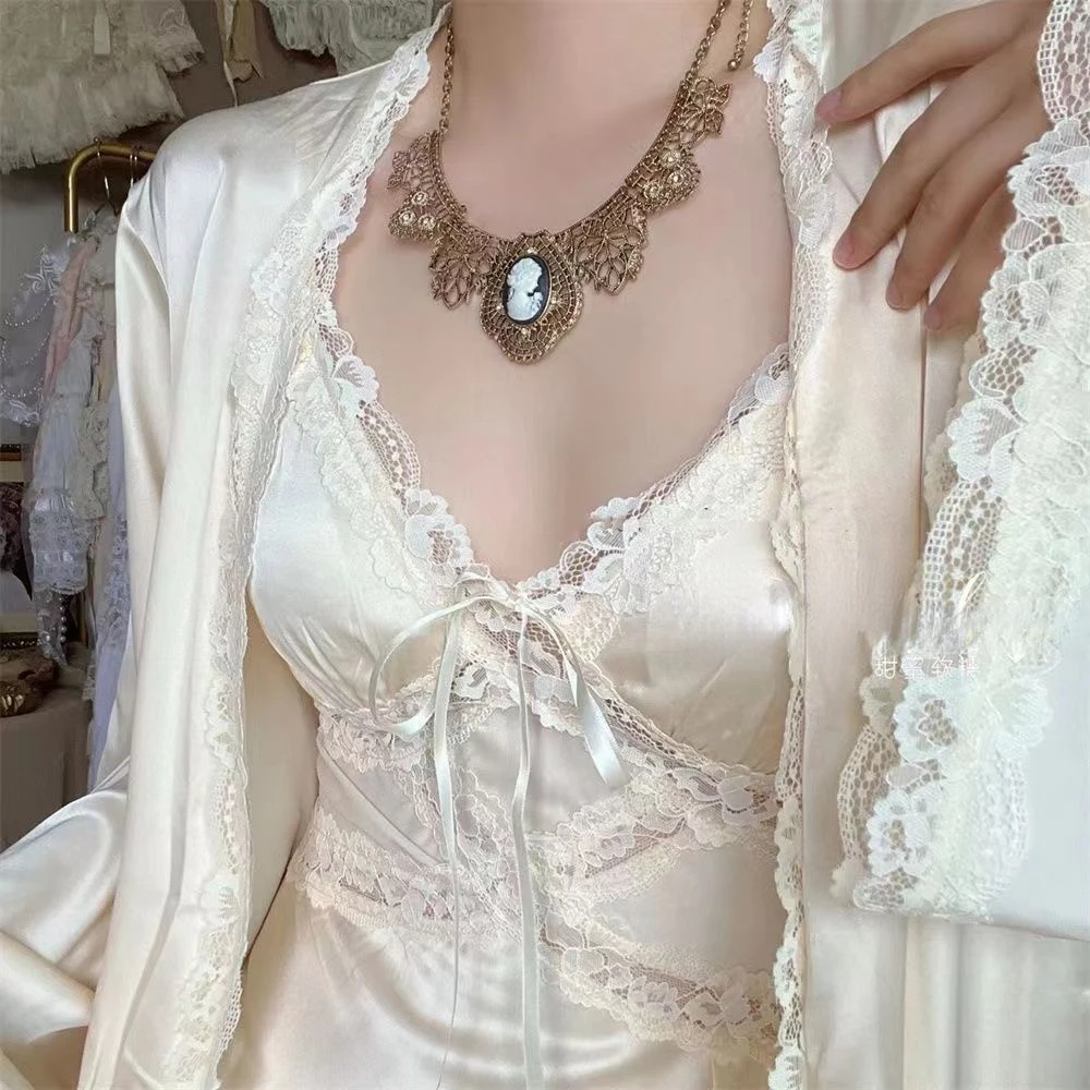 Silk Robe Gown Sets Women Gent - Robe Silk Women incelemesi ve fiyatı