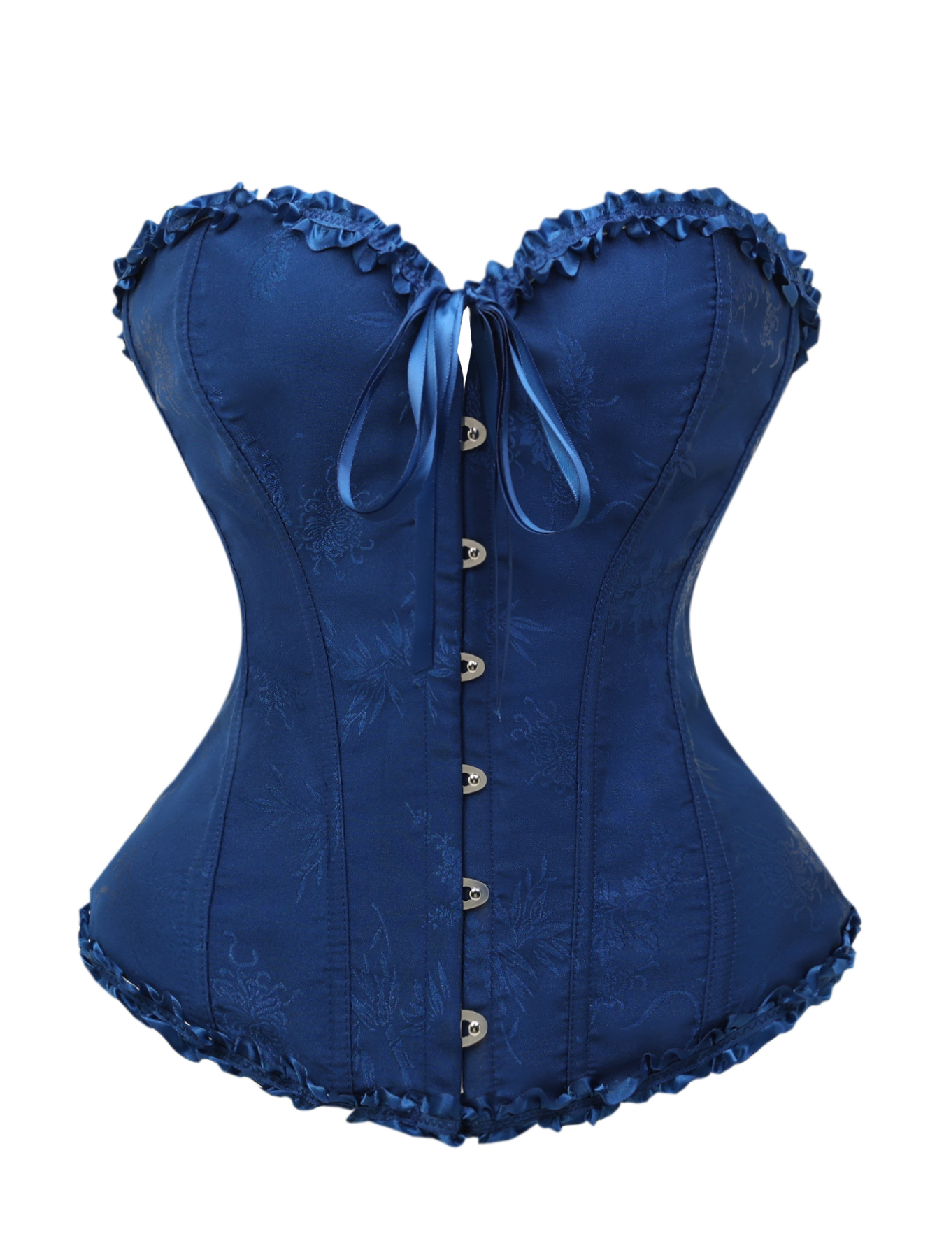 Dark blue jacquard lace edged  - Corset Waist Cinch incelemesi ve fiyatı