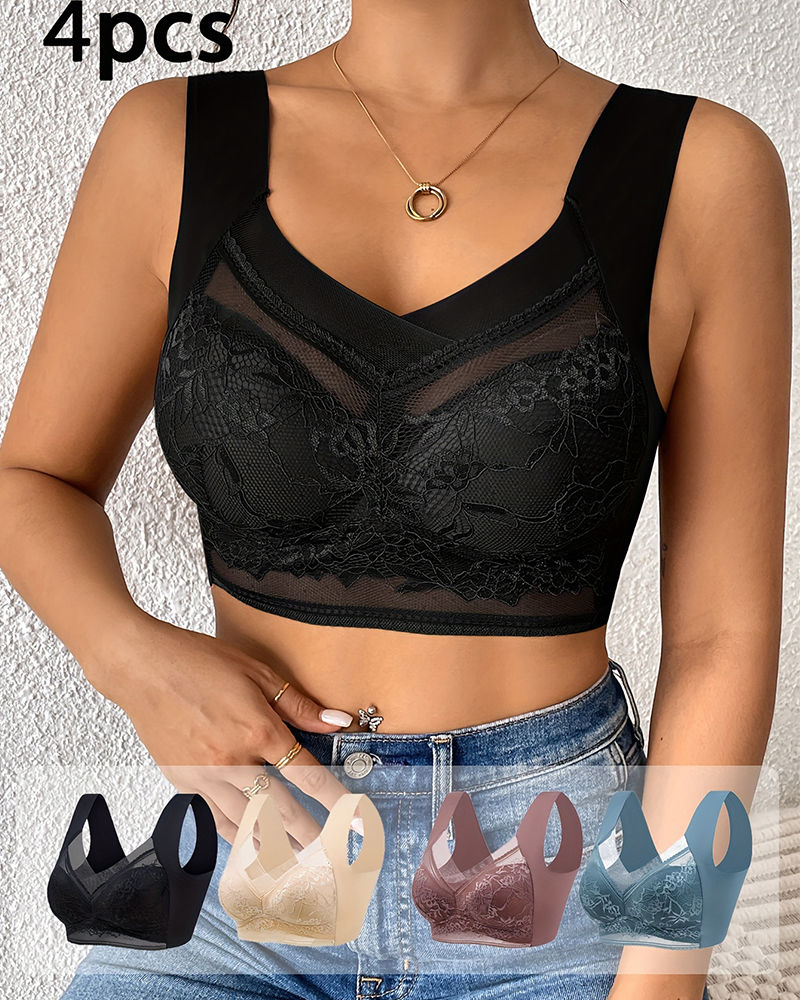 4Pcs Plus Size Women Seamless  - Push Up Bra Padded incelemesi ve fiyatı