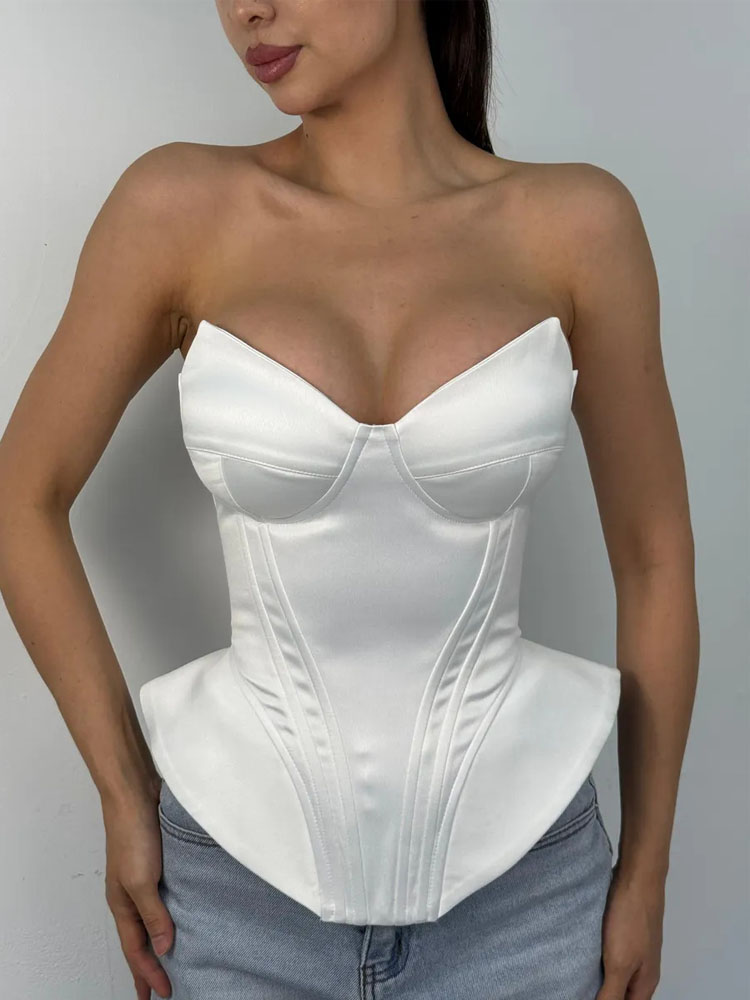 BKQU Sexy Fishbone Strapless C - Corset Waist Cinch incelemesi ve fiyatı